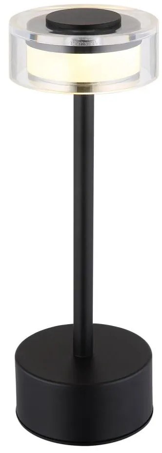 Globo 21026S - LED Stm. stolná lampa SHIRA LED/2,5W/3,7V 2700/4000/6500K čierna