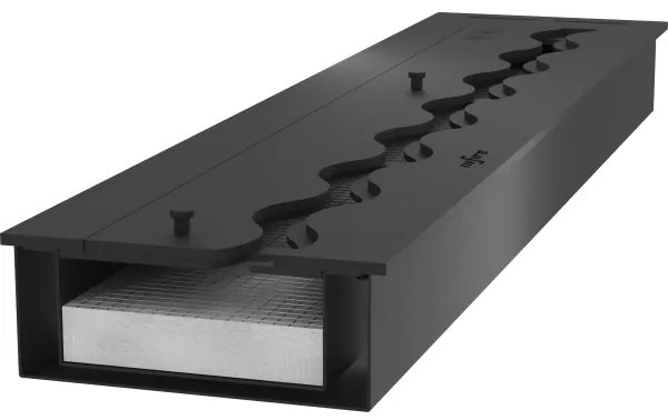 InFire - Vstavaný BIO krb 7,5x100 cm 6kW čierna