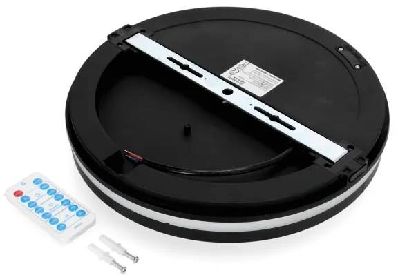 LED Kúpeľňové stropné svietidlo so senzorom LED/24W/230V pr. 30 cm čierna + DO