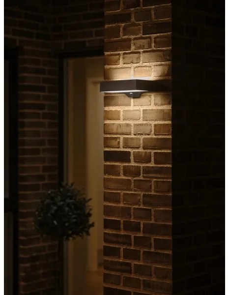 Nordlux - LED solárne nástenné svietidlo MONAY LED/5W/5V IP44 so senzorom