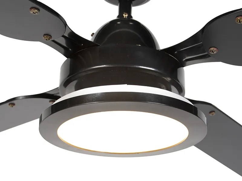 Stropný ventilátor čierny s diaľkovým ovládaním - Fanattic