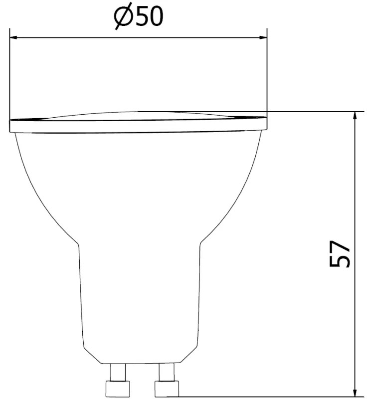 Mexen Nova, LED žiarovka GU10, 8W, neutrálna - 4000K, 840 lm - L108-GU10-0840-01