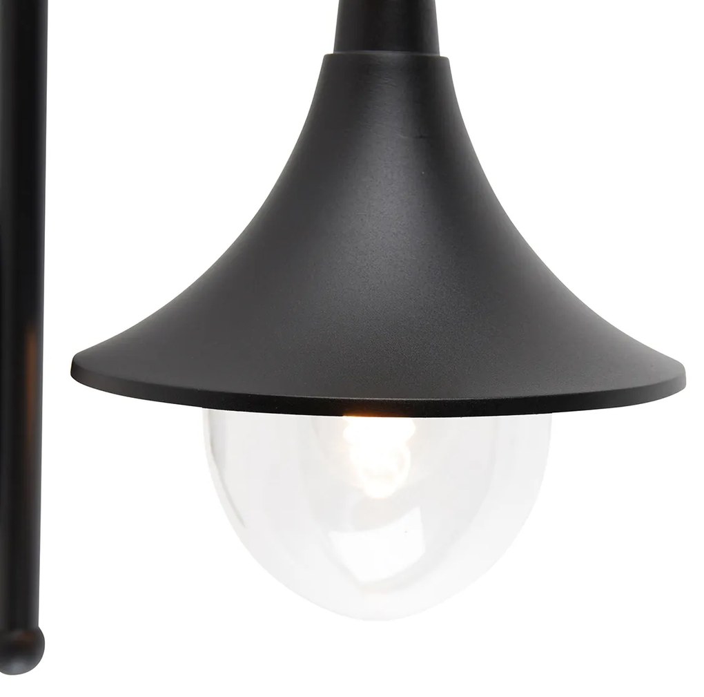 Inteligentné vonkajšie nástenné svietidlo čierne IP44 vrátane Wifi A60 - Daphne