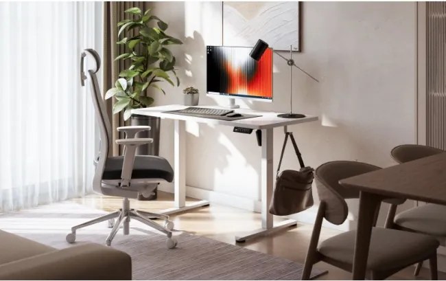 Elektrický výškovo nastaviteľný stôl Mark Adler Leader 6.9 biely