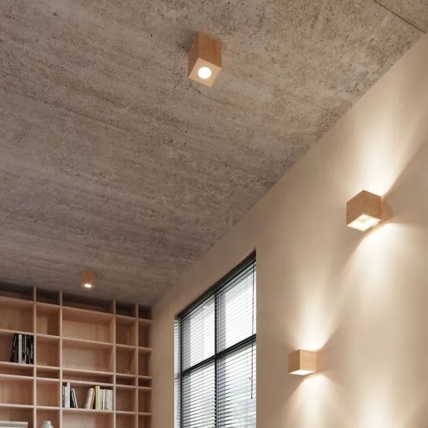 Sollux SL.0491 - Nástenné svietidlo QUAD 1xG9/8W/230V drevo