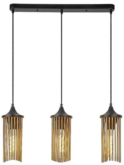 Rabalux 72153 - Luster na lanku ROXAS 3xE27/40W/230V