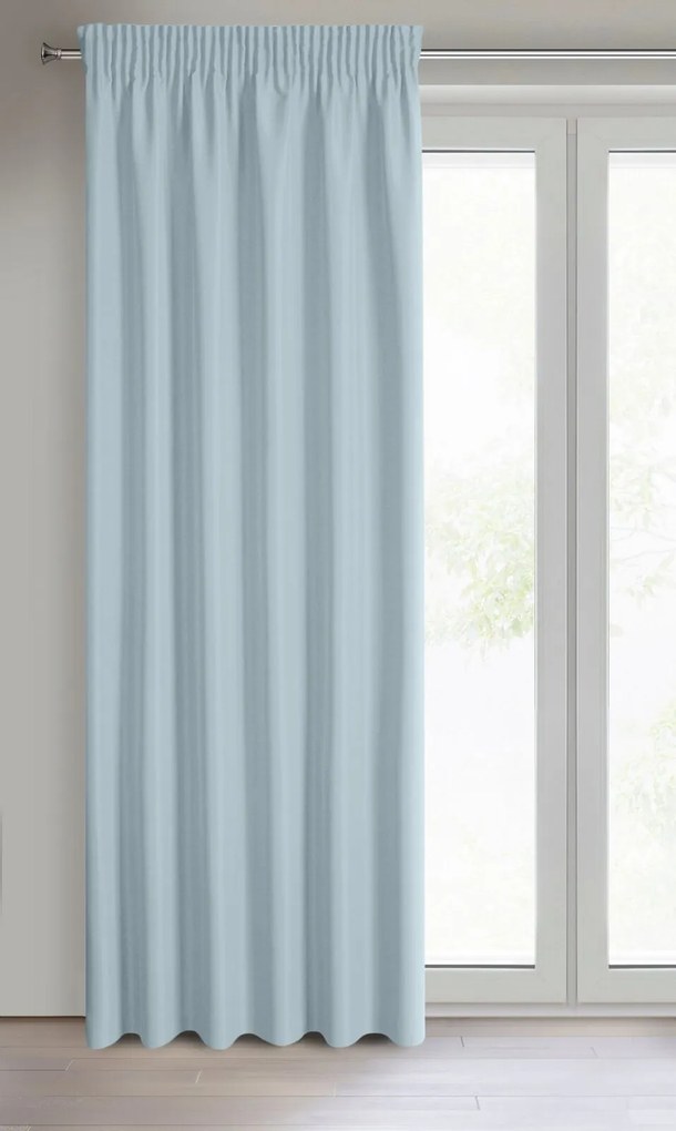 ZÁVES NA PÁSKE RITA 140X270 CM SIVOMODRÁ