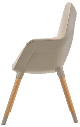 KINDERKRAFT - Detská jedálenská stolička 2v1 FINI2 buk/béžová