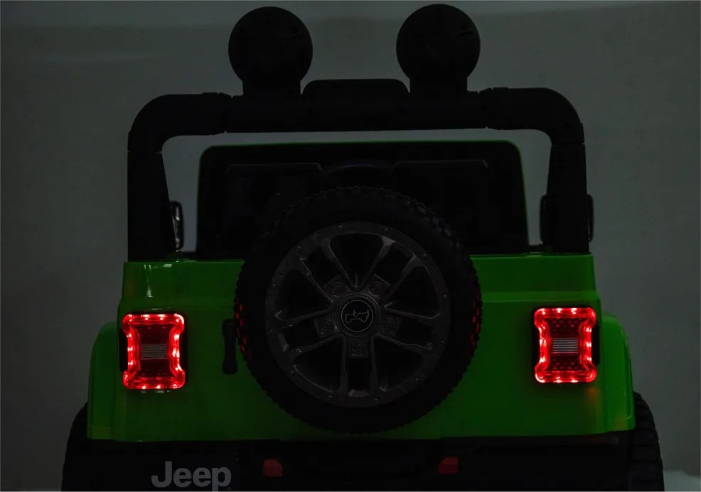LEAN CARS Elektrické autíčko Jeep Rubicon 4x4 DK-JWR556 4x200W 24V zelené