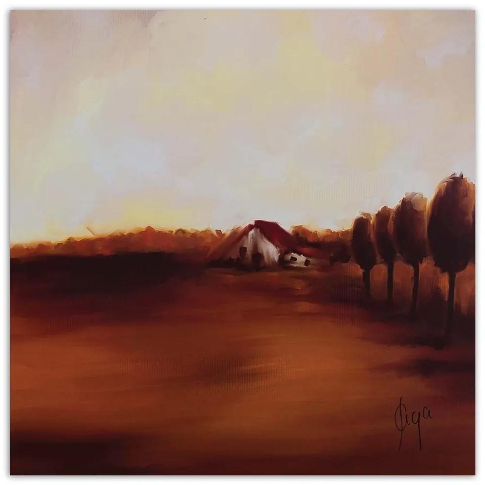 Gario Obraz na plátne Jesenný pohľad na krajinu Rozmery: 30 x 30 cm