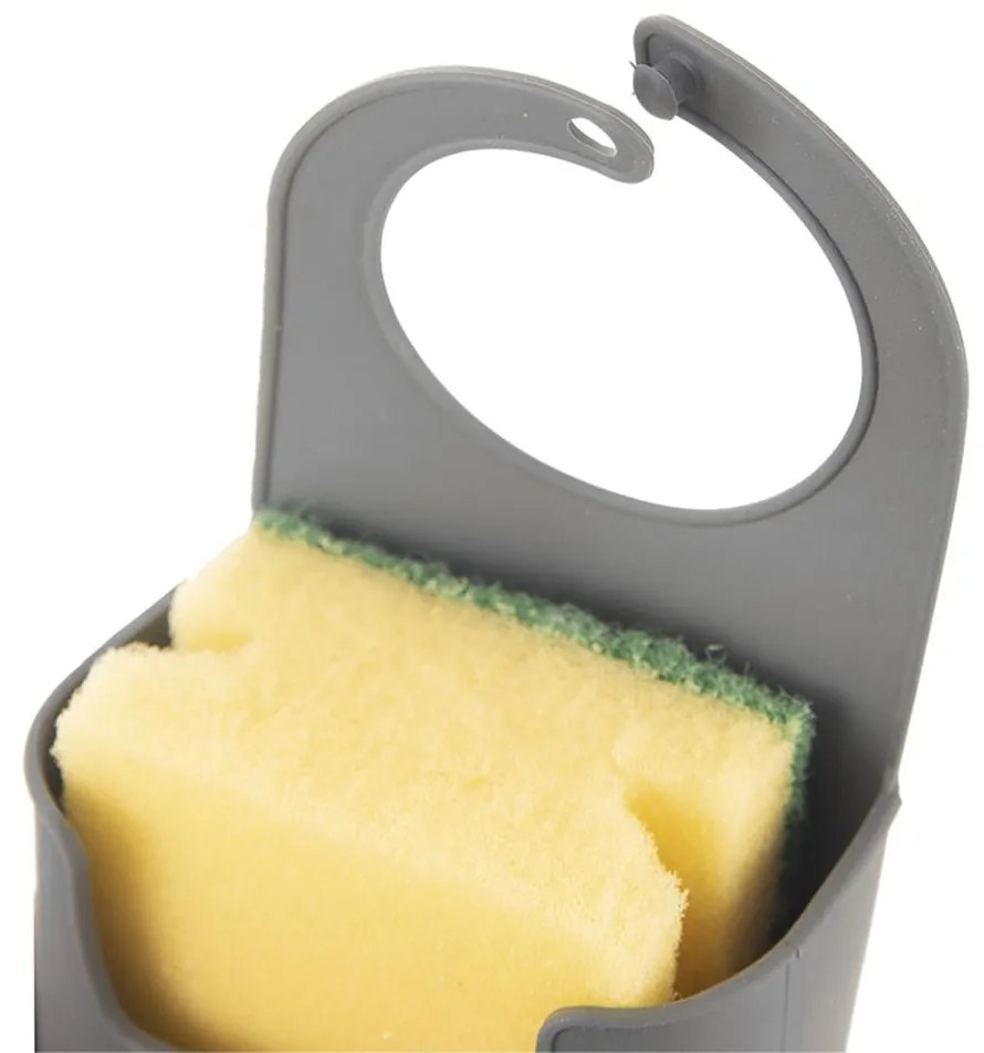 Orion Držiak na hubku do drezu / na batériu, s hubkou GABKE, sivý