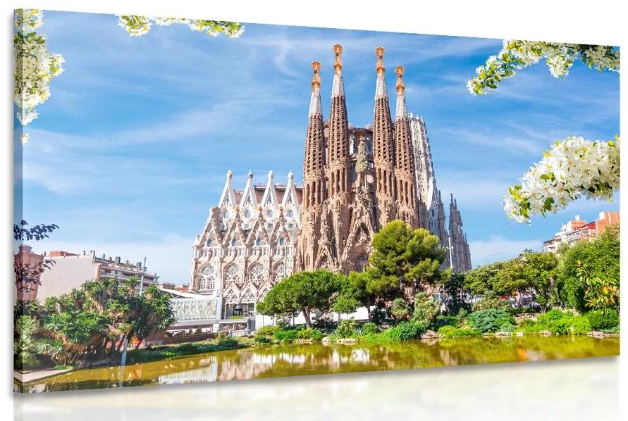 Obraz katedrála v Barcelone Varianta: 90x60