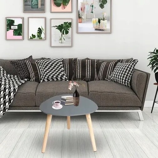 Konferenčný stolík 40 cm - sivý