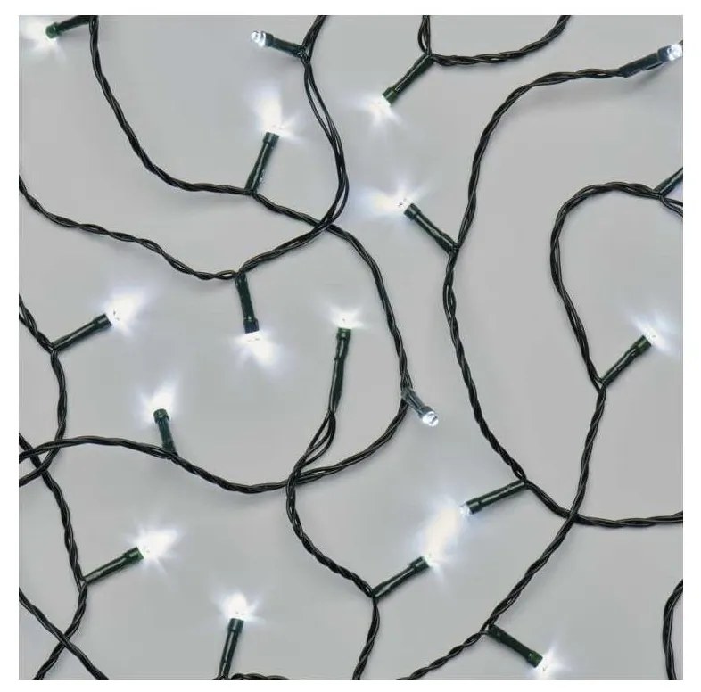 LED Vianočná vonkajšia reťaz 180xLED/8 módů 23m IP44 studená biela