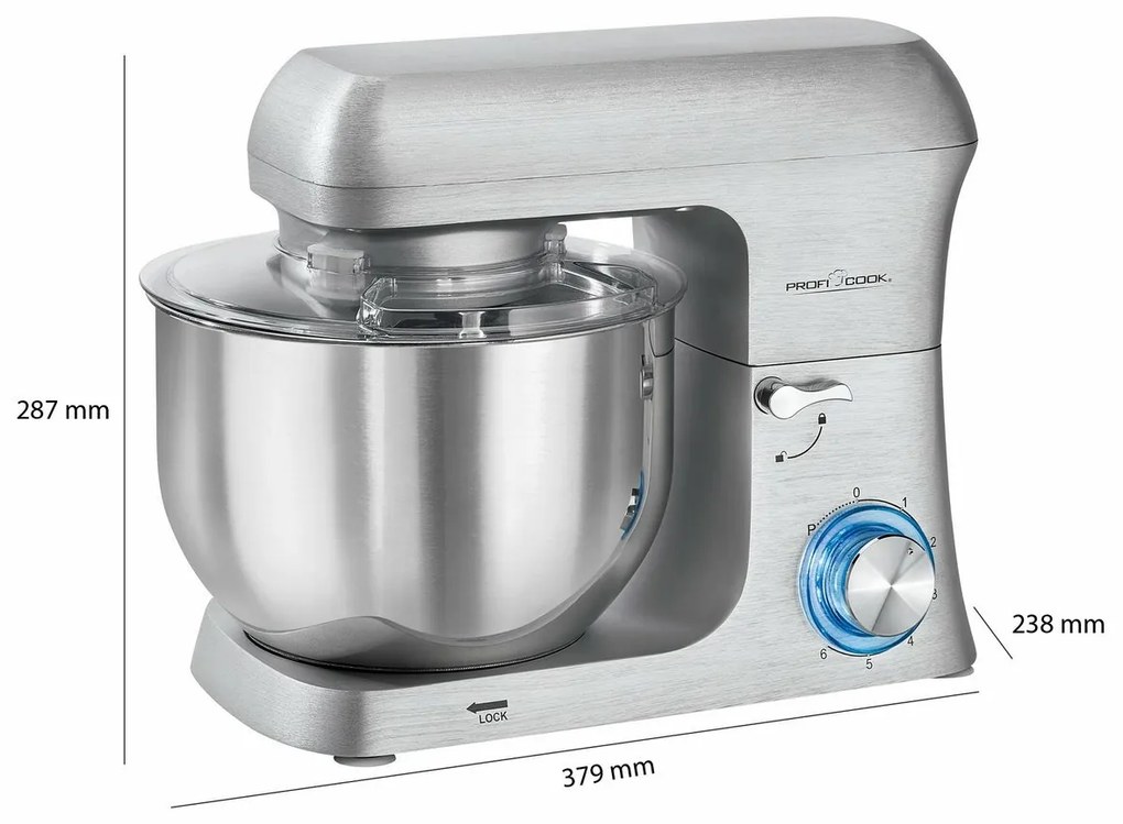 ProfiCook KM 1188 kuchynský robot alu 6 l