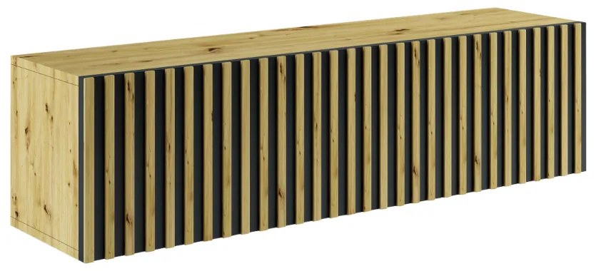 Obývacia stena MODERNA 13, dub artisan/čierna