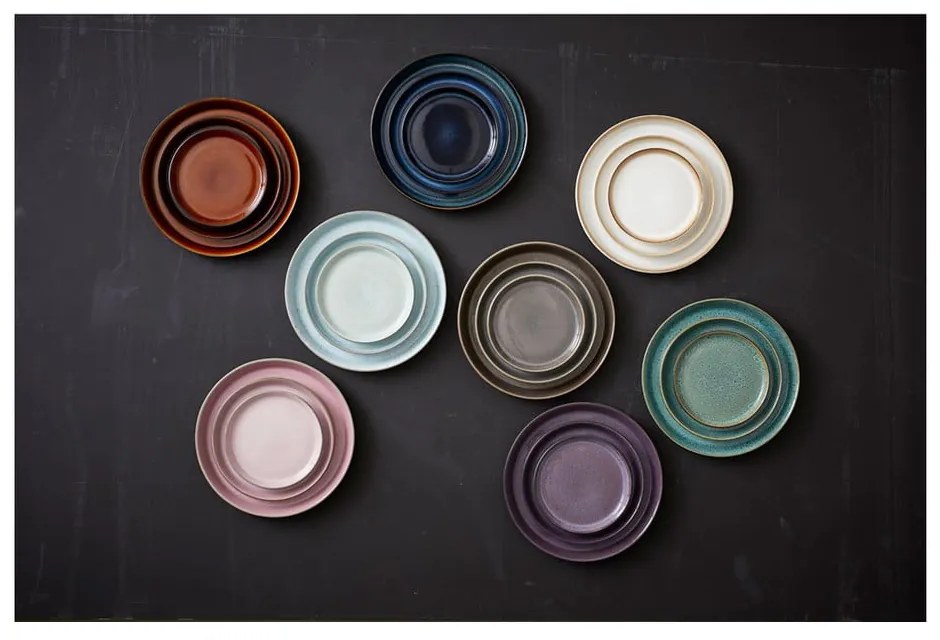 Ružový/sivý dezertný kameninový tanier ø 17 cm Gastro Grey/Light Pink – Bitz