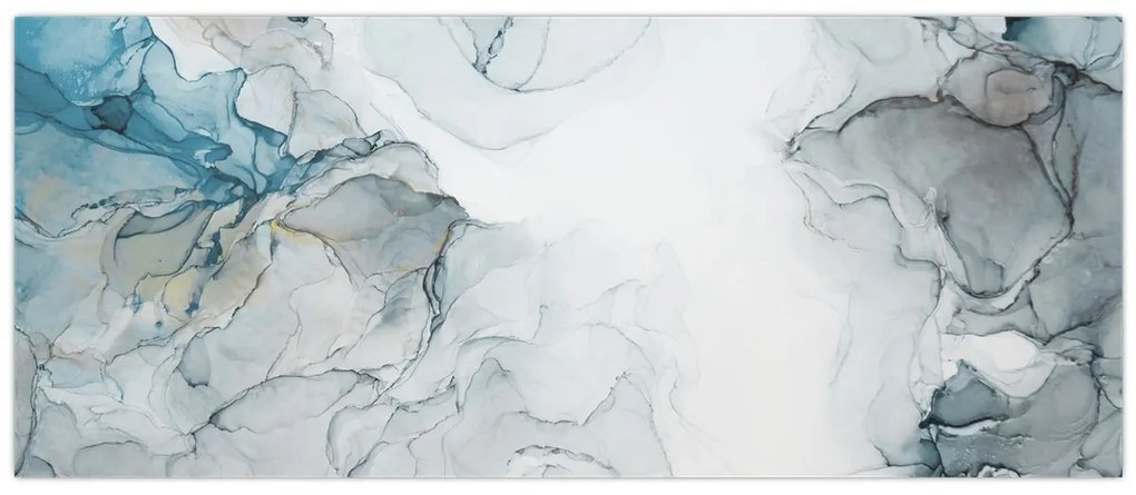 Obraz - Modrý mramor (120x50 cm)