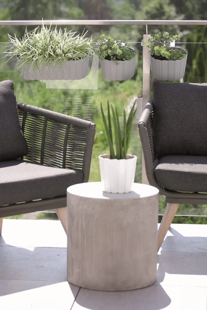 Kvetináč Boarde basic biely