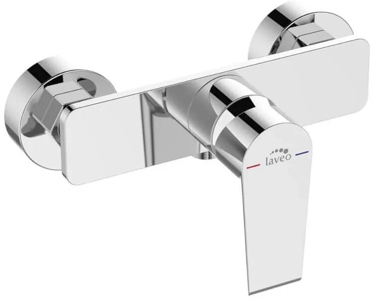 Laveo Largo, nástenná sprchová batéria 150mm, chrómová, LAV-BAH_040D
