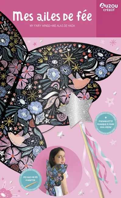 DIY Vyškrabovacia sada krídla pre vílu