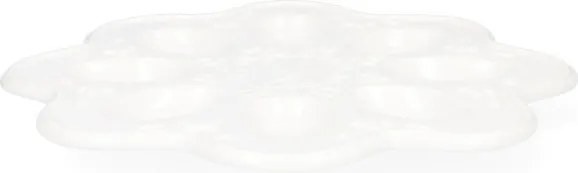 Tanier na vajíčka ADELIA biely, zdobený 965238