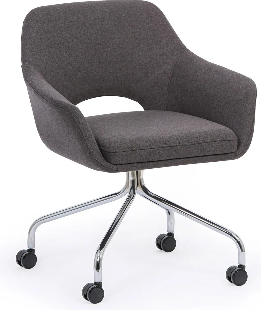 Konferenčná stolička VISTA, tmavo sivá