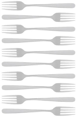 Súprava vidličiek VIENNA strieborná 734663 (10 ks)