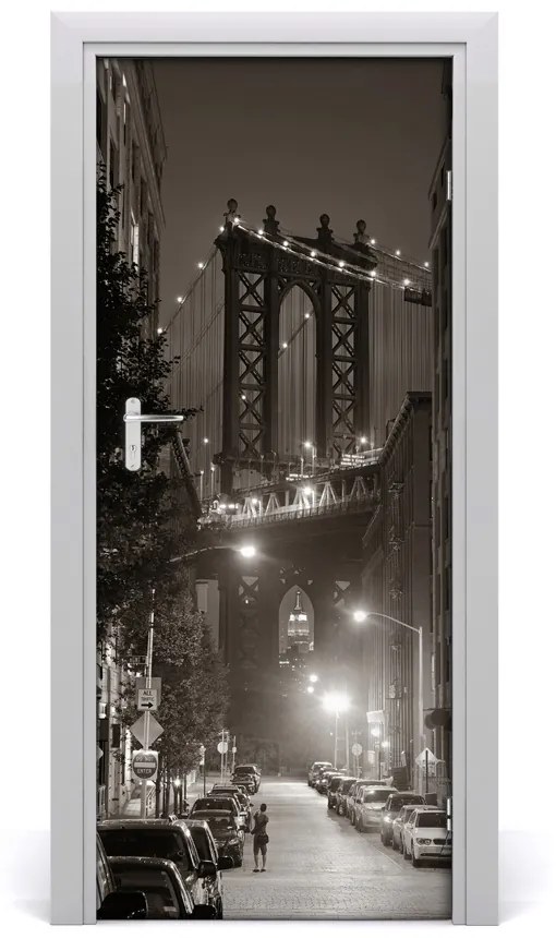 Fototapeta samolepiace dvere Manhattan New York 75x205 cm