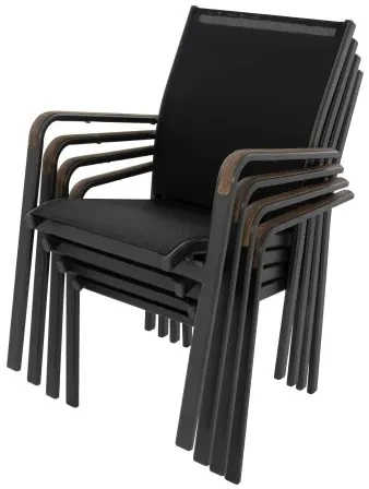 Doppler EXPERT WOOD Plus - záhradná hliníková sedacia súprava 4+2+1