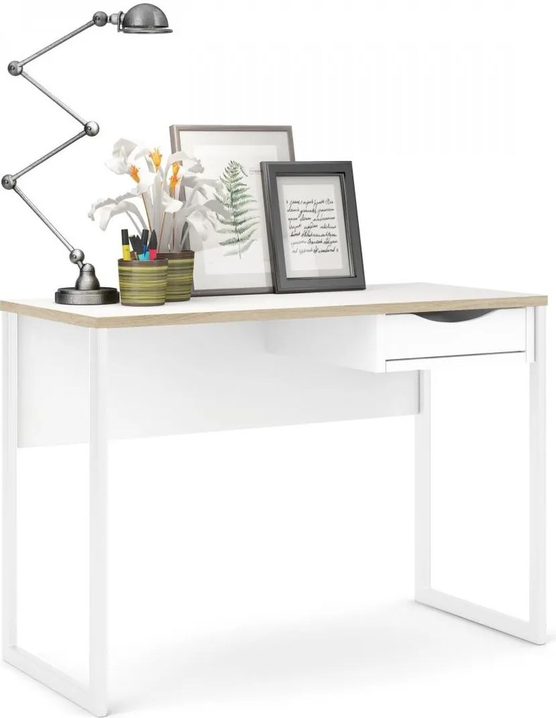Písací stôl Felixa 513 110 cm hickory Jackson/biely