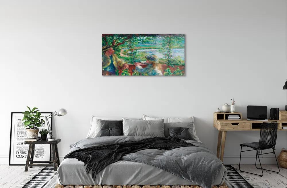Obraz plexi Art stretnutie pri jazere 100x50 cm