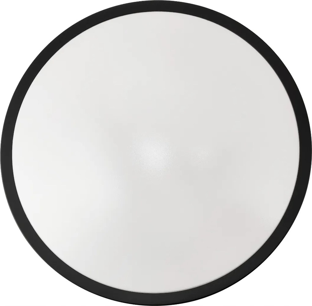 ECOLIGHT Okrúhly LED stropný panel - 2xE27 - čierny