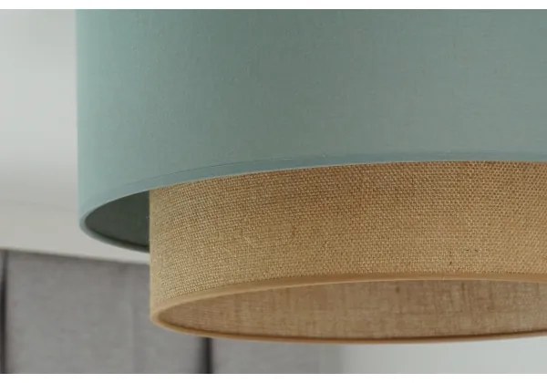 Duolla - Stropné svietidlo BOHO 1xE27/15W/230V pr. 45 cm zelená/hnedá