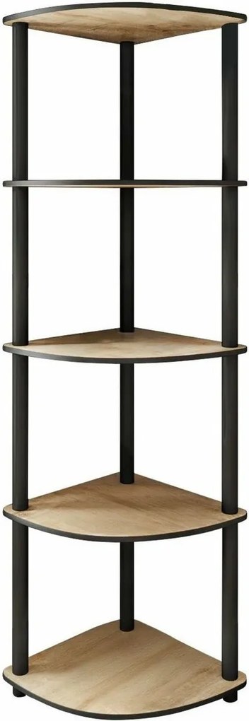 Regál Corner Oak, 5 polic