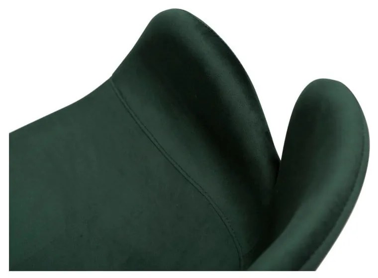 Zelené čalúnené jedálenské kreslo s podrúčkami Gaia – DAN-FORM Denmark