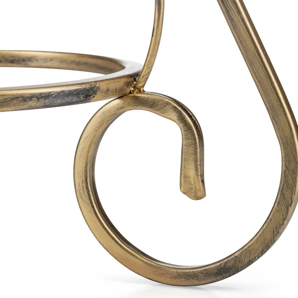 STOJAN NA KVETINÁČ FIORINA 45X31 CM ZLATÁ