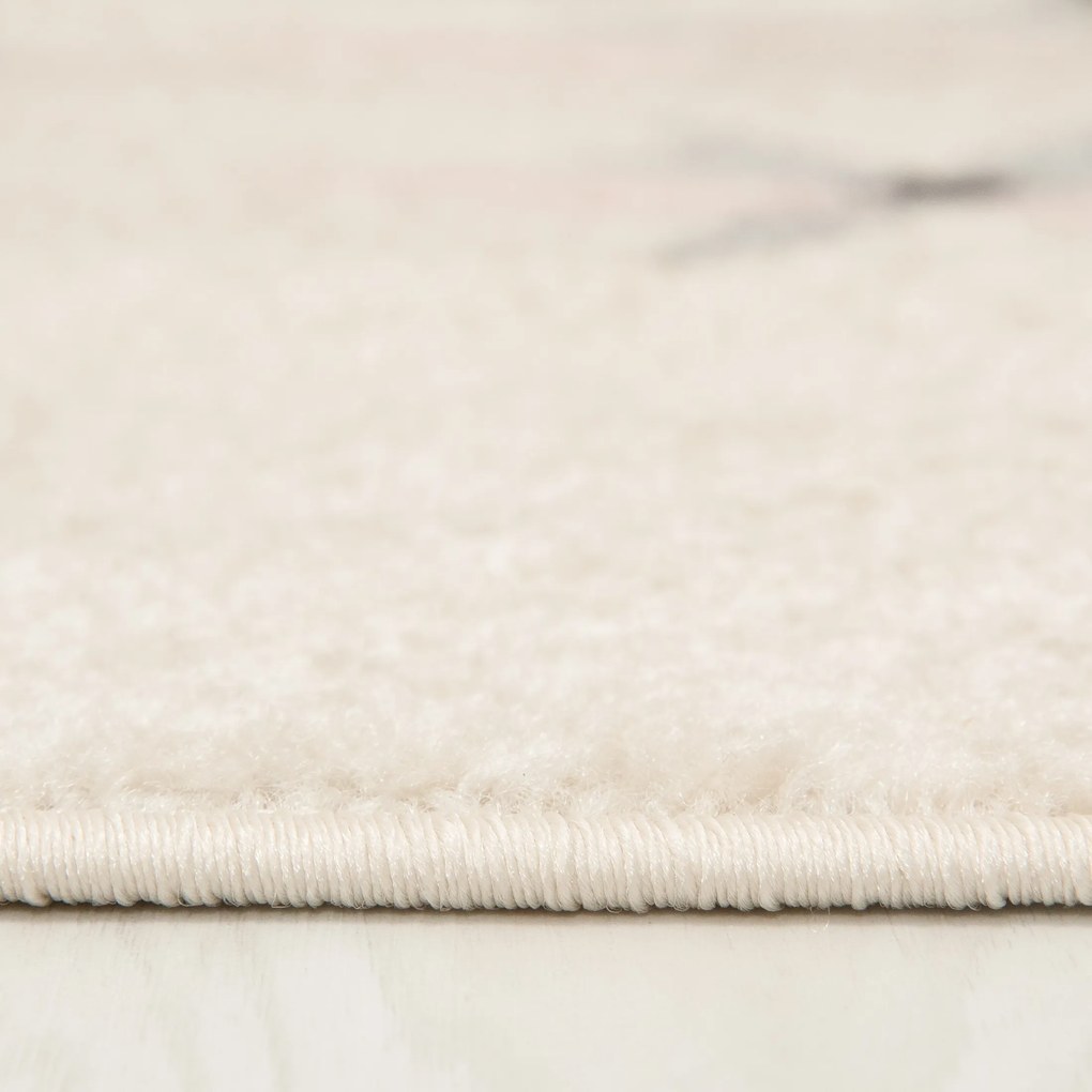 TA Koberec H321A BIELA/RUŽOVÁ HAPPY FBA Rozmer: 140x200 cm