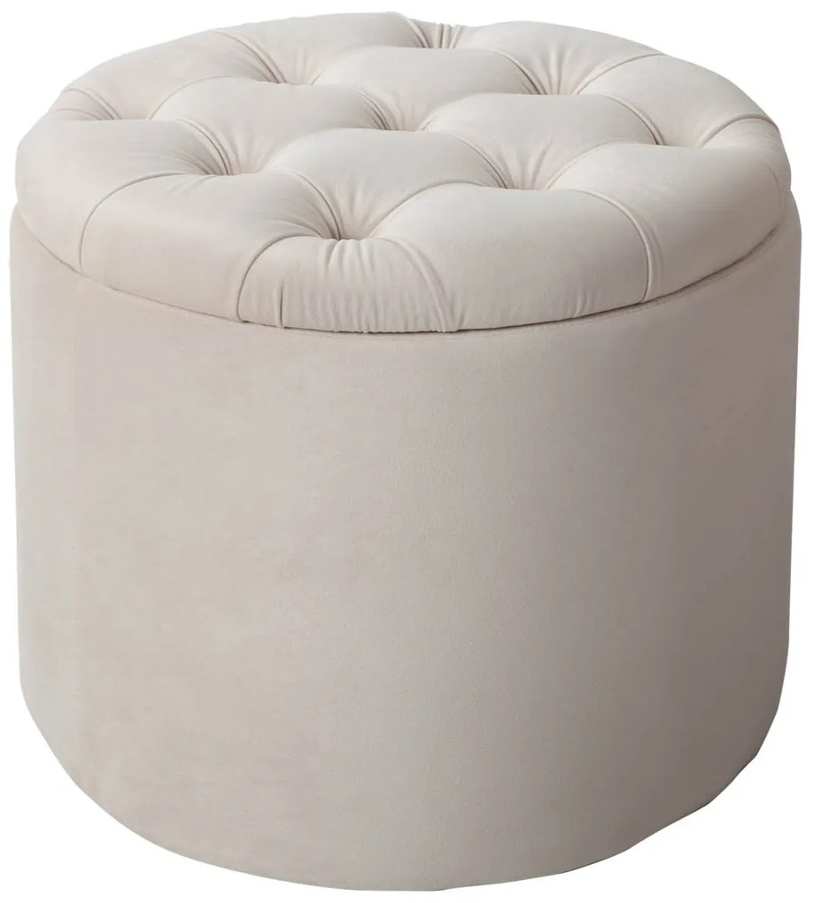 Dizajnová taburetka Rococo 50 cm béžová