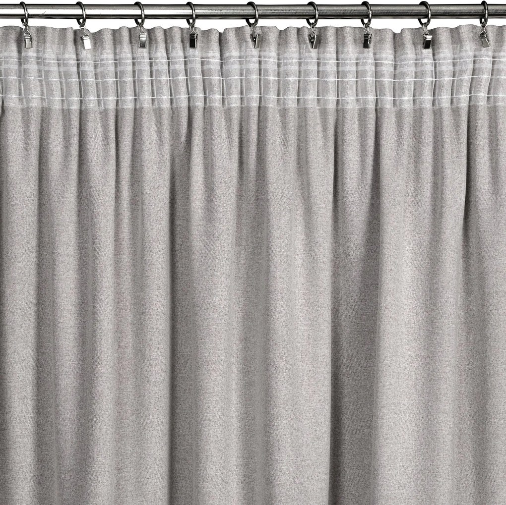 ZÁVES NA PÁSKE ERIS 140X270 CM TMAVOBÉŽOVÁ