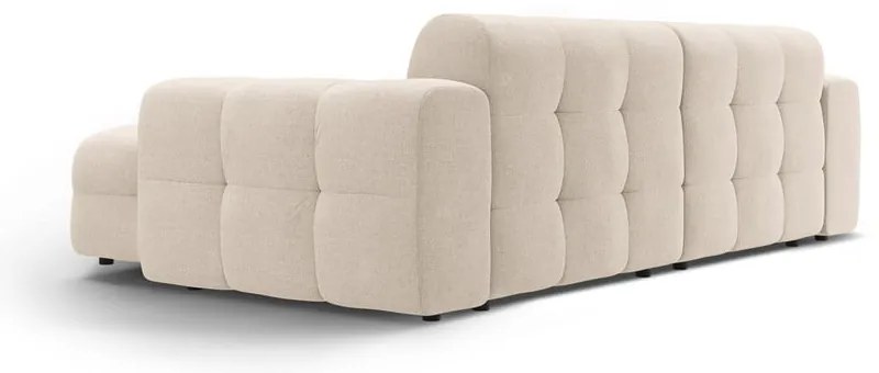 Béžová rohová pohovka (pravý roh/s leňoškou) Kendal – Micadoni