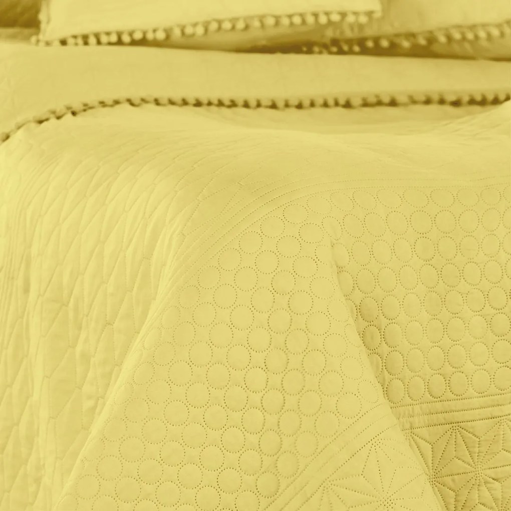 Prikrývka na posteľ AmeliaHome Meadore V medový