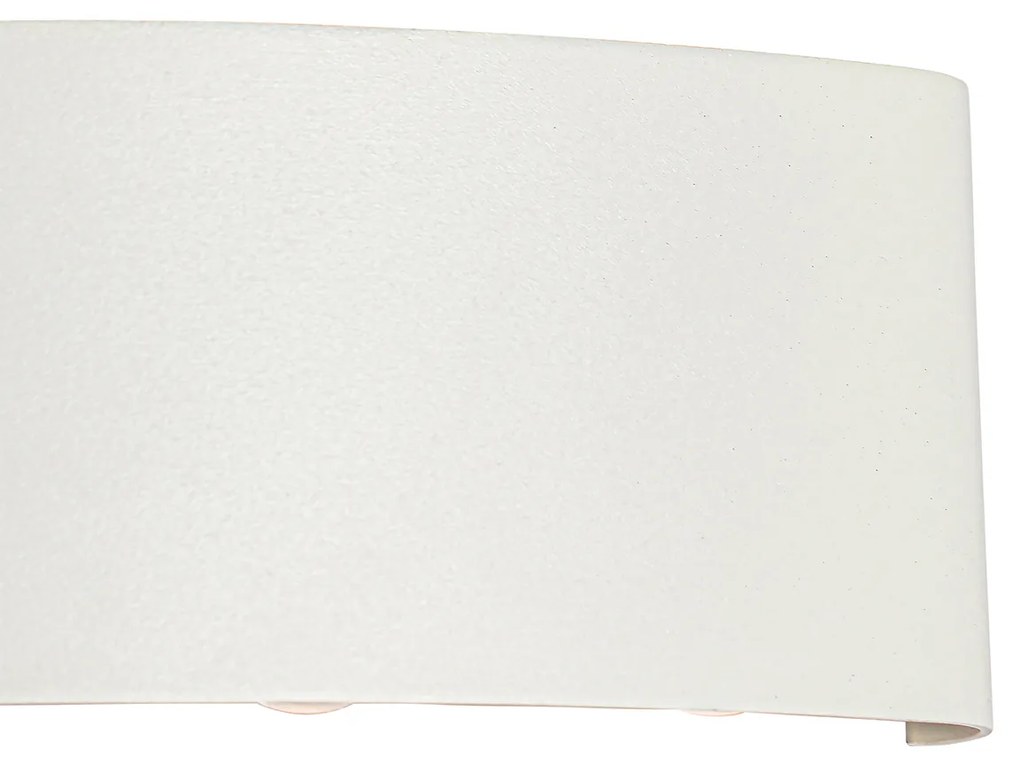 Vonkajšia nástenná lampa biela vrátane LED 6-svetlo IP54 - Silly