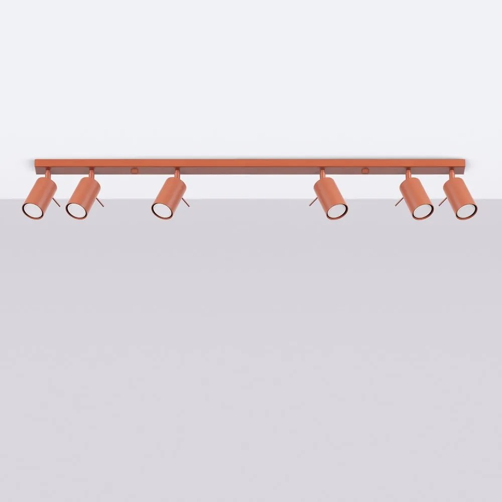 Bodové svietidlo v tehlovej farbe 6x117 cm Etna – Sollux