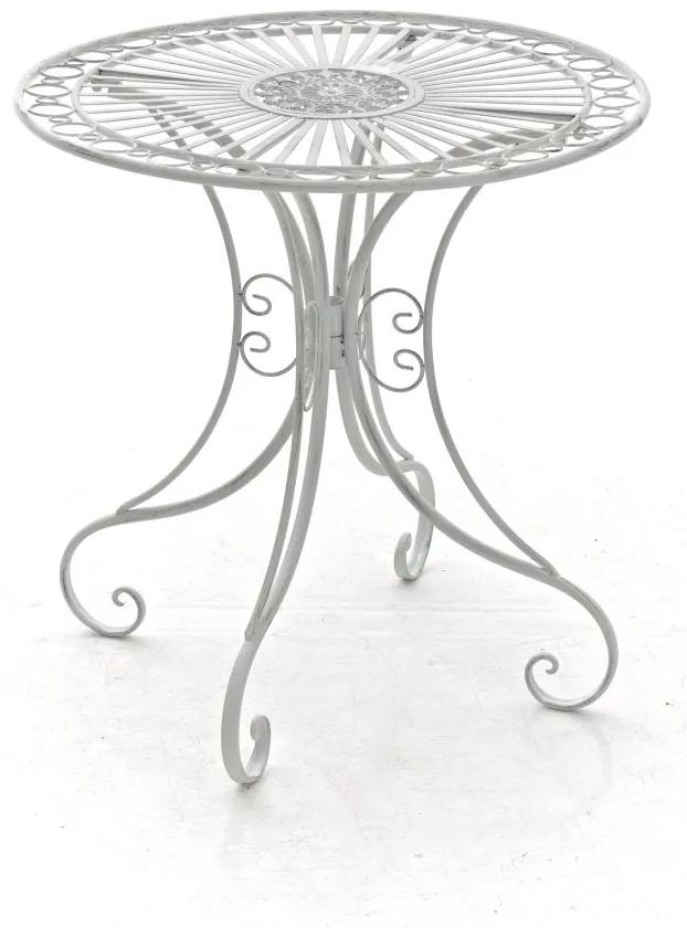 Kovový stôl GS13437402 - Biela antik