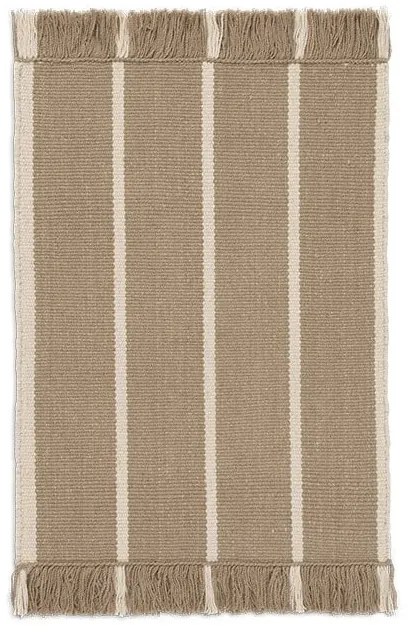 Ferm Living Calm Kelim dark sand off-white 50 x 70 cm