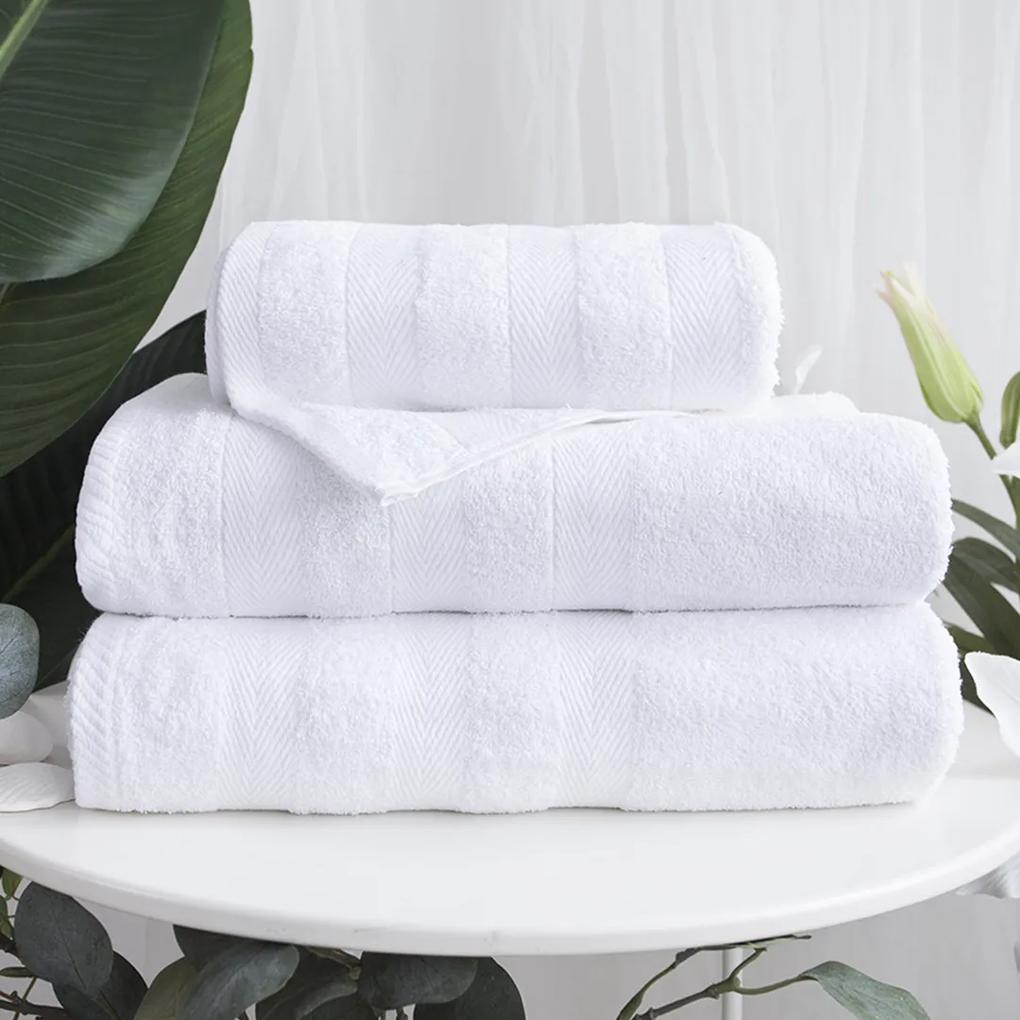 XPOSE ® Froté ručník DEVON - bílá 50x90