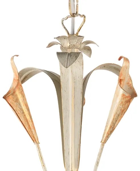 ONLI - Luster na reťazi LUCREZIA 5xE14/6W/230V krémová