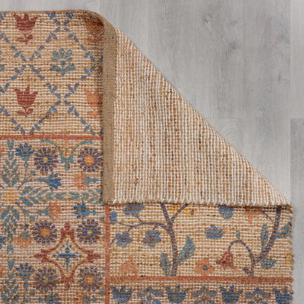 Ručne tkaný koberec s prímesou juty v prírodnej farbe 160x230 cm Taylor Patchwork – Flair Rugs