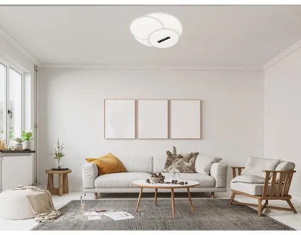 LED Stmievateľné stropné svietidlo LED/90W/230V 3000-6500K biela + diaľkové ovládanie